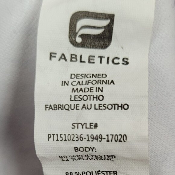 Fabletics Define Mid-Rise Capri Crop Leggings Arcadia Purple Floral Print - Picture 5 of 7